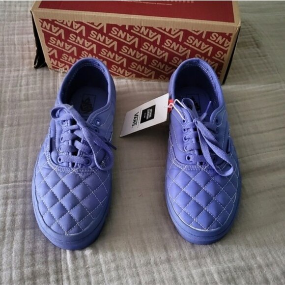 Vans Opening Ceremony Women Size 8 Authentic Quilted Baja Blue Gf 112025 - Picture 4 of 8